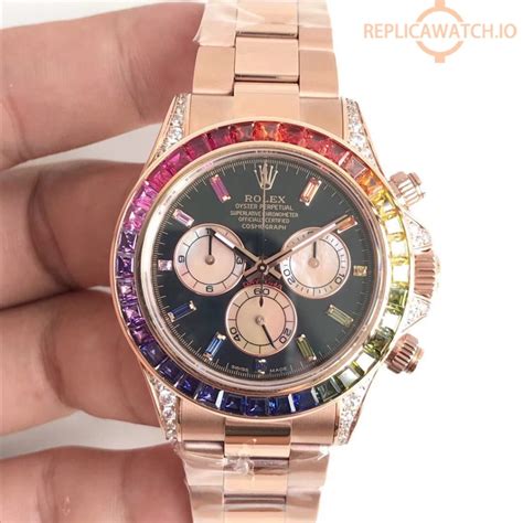 daytona rainbow rolex replica|rolex daytona 116595rbow.